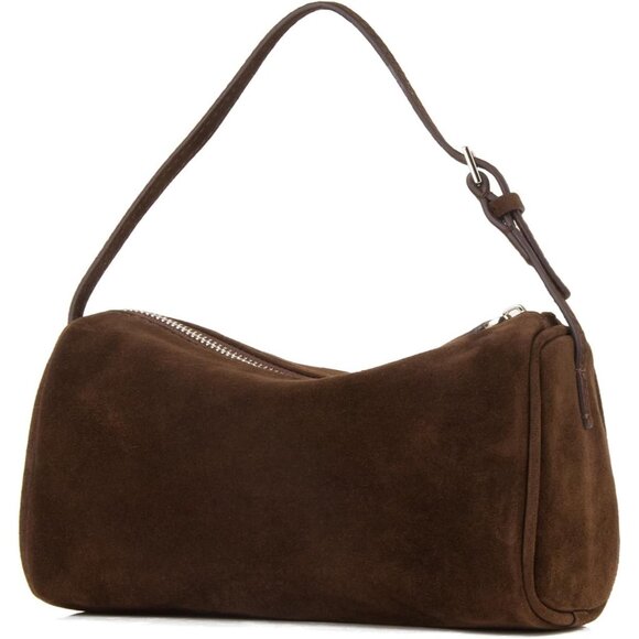 Luxurious Premium Suede Small Shoulder Bag - Women’s Adjustable Crossbody Style - Picture 1 of 8
